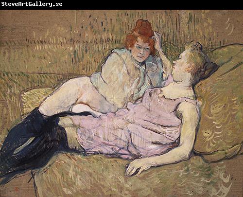 Henri de toulouse-lautrec The Sofa